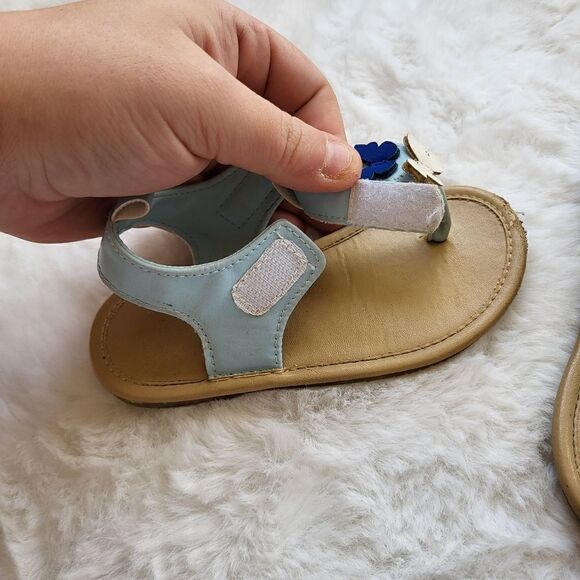 Toddler girl rising star blue sandals - Picture 4 of 8